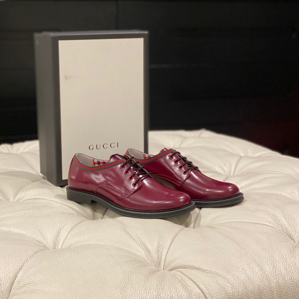 GUCCI Boys Formal Lace-Up Shoes 👞 Size 34